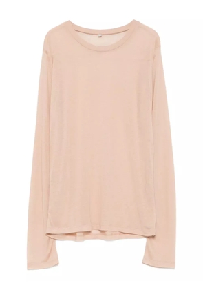 Baserange long-sleeve round-neck top - Neutrals