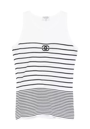 CHANEL Pre-Owned 1990-2000s sleeveless top - White