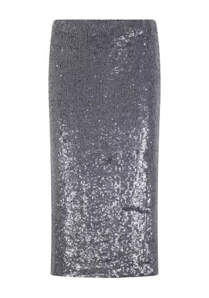 P.A.R.O.S.H. sequin-embellishment midi skirt - Grey