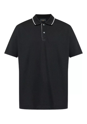 Paul & Shark contrasting-trim polo shirt - Black