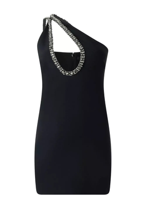 Roberto Cavalli mini one-shoulder embellished dress - Black