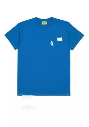 AL AIN graphic-print cotton T-shirt - Blue