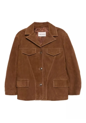SIEDRES button-up flap-pockets jacket - Brown