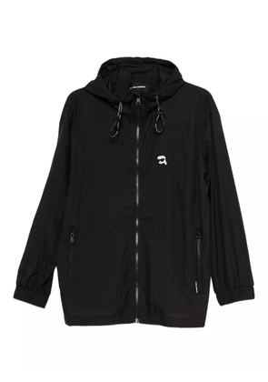 Karl Lagerfeld Karl-motif hooded jacket - Black
