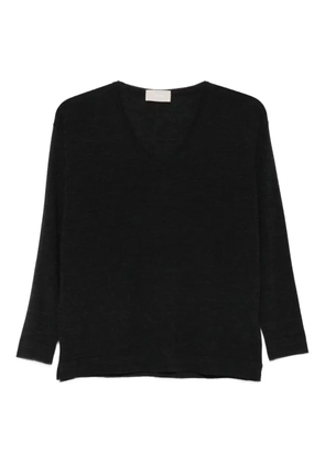 Drumohr v-neck three-quarter sleeve top - Grey