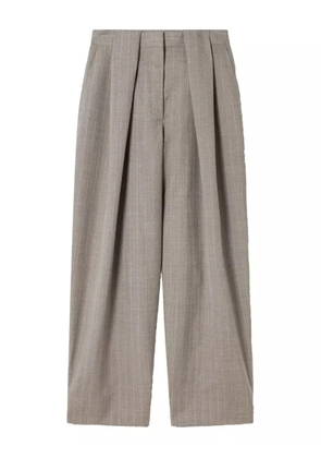 Stella McCartney pinstripe pleated trousers - Grey
