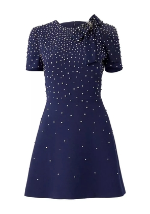 Carolina Herrera crystal-embellished mini dress - Blue