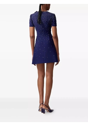 Carolina Herrera crystal-embellished mini dress - Blue