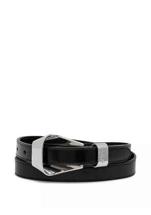 Kenzo metallic-buckle leather belt - Black