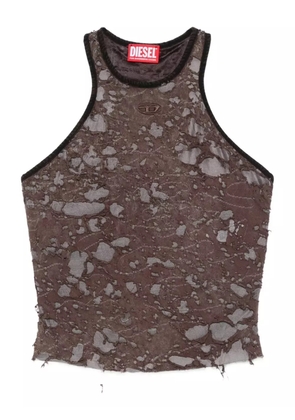 Diesel distressed halterneck top - Brown