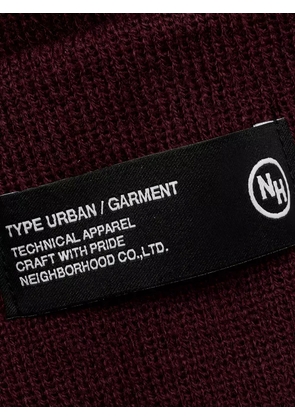 Neighborhood logo-label beanie - Red