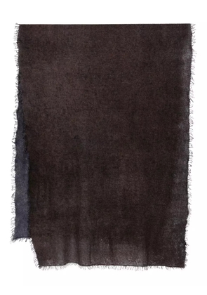 Faliero Sarti frayed cashmere scarf - Blue