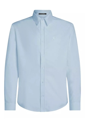 Karl Lagerfeld embroidered Oxford shirt - Blue