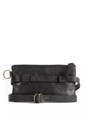bea mombaers flat pouch strap bag - Black