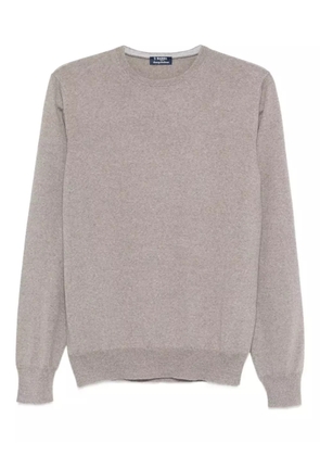 Barba crew-neck wool sweater - Neutrals