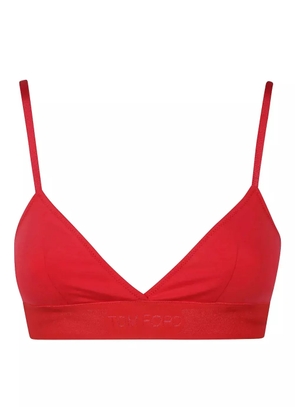 TOM FORD triangle-cup bra - Red