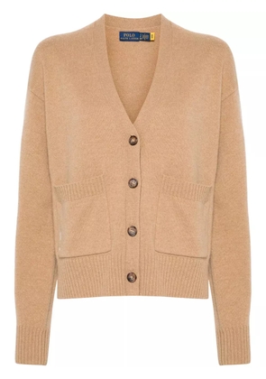 Polo Ralph Lauren embroidered-logo cardigan - Neutrals