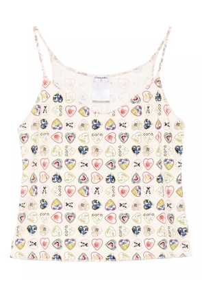 CHANEL Pre-Owned 2006 valentine camisole - Neutrals