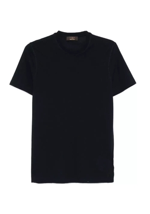 Zanone round-neck cotton T-shirt - Blue