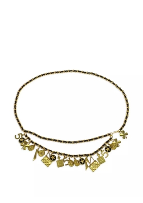 CHANEL Pre-Owned 1994 charm-chain belt - Black