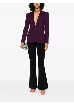 Versace Jeans Couture single-button notched-lapels blazer - Purple