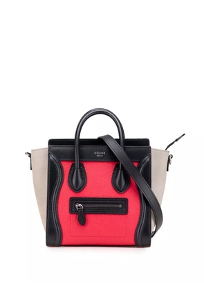 Celine Pre-Owned 2017 Nano Tricolor Luggage Tote satchel - Multicolour