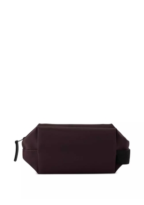 Rains zip-top strap wash bag - Brown