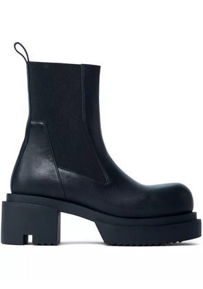 Rick Owens 80mm elastic-panel block-heel boots - Black