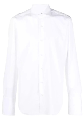 Barba cotton long-sleeved shirt - White