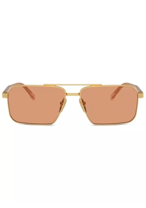 Prada Eyewear logo sunglasses - Gold