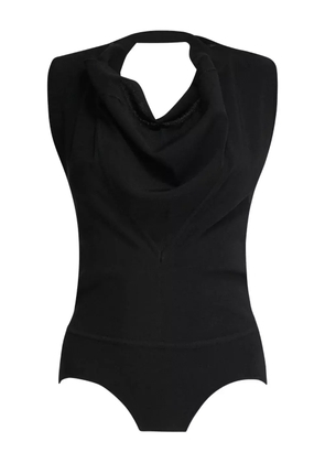 Max Mara cowl-neck bodysuit - Black