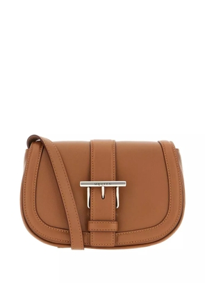 Alexander McQueen buckle-detail leather mini bag - Brown
