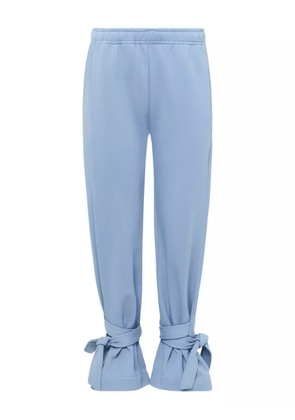 JW Anderson tie-fastening cotton trousers - Blue