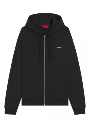 HUGO zip-up hooded jacket - Black