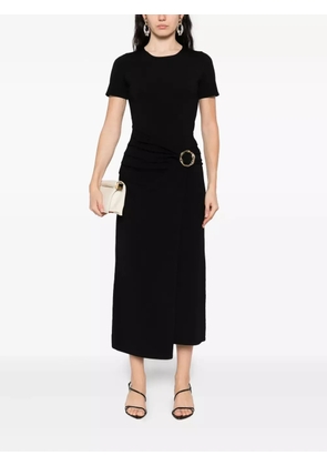 Simkhai belted draped dress - Black