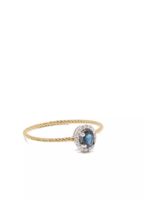 Wouters & Hendrix Gold 18kt yellow gold sapphire ring