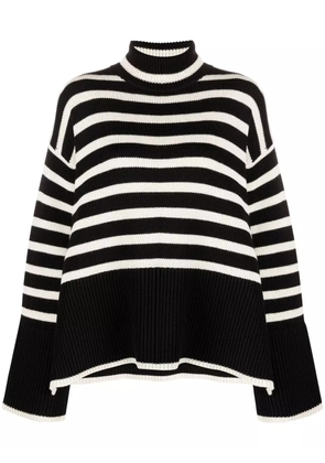 TOTEME Signature stripe knitted jumper - Black