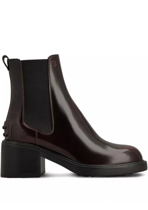 Tod's 60mm leather Chelsea boots - Red