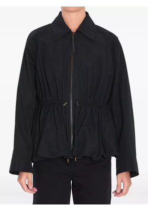 LOEWE drawstring peplum jacket - Black