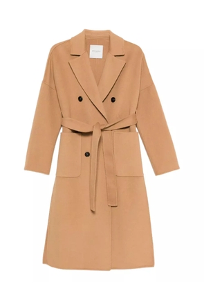 ERMANNO FIRENZE belted double-breasted coat - Neutrals
