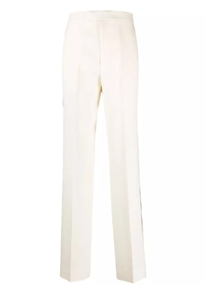 Gucci side-stripe wool trousers - White