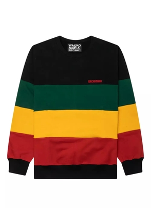 WACKO MARIA striped crew-neck sweatshirt - Black