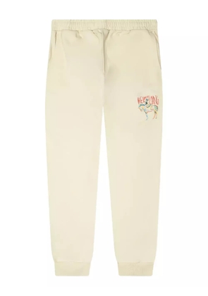 Helmut Lang logo-print joggers - Neutrals
