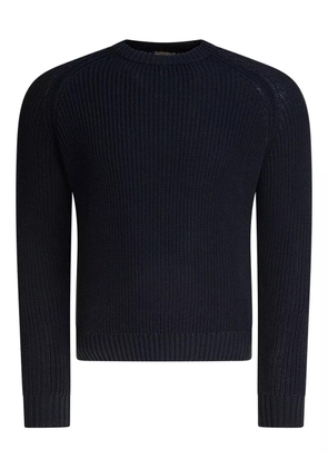 RAKKI ribbed crew-neck sweater - Blue