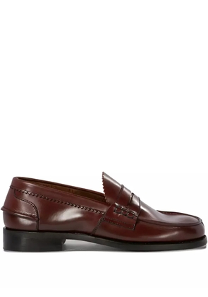 SAXONE OF SCOTLAND Arran 1407/03 penny leather loafers - Red