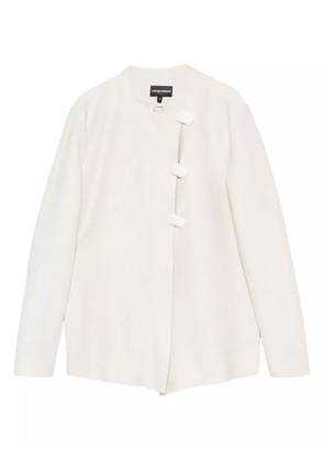 Emporio Armani asymmetric-fastening jacket - Neutrals