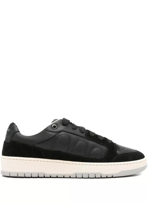 SANTHA suede-panelled sneakers - Black