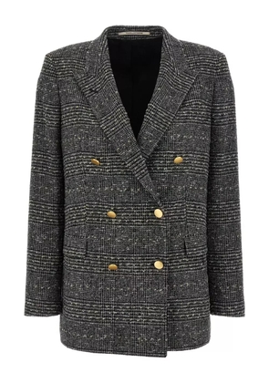 Tagliatore Jasmine check-patterned double-breasted blazer - Black
