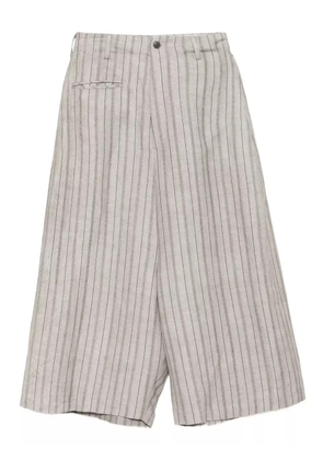 Yohji Yamamoto striped trousers - Grey