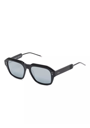 Thom Browne Eyewear rectangular-frame sunglasses - Black